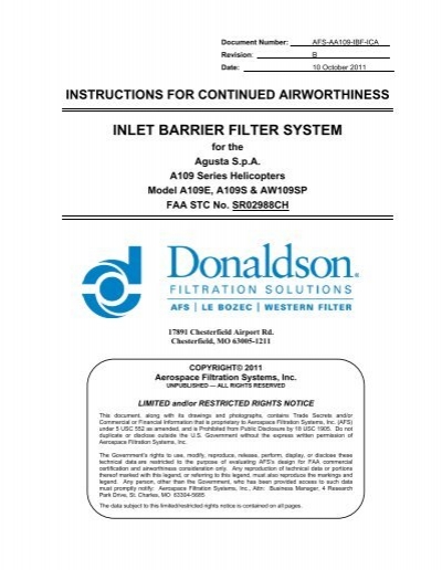 instructions for continued airworthiness checklist